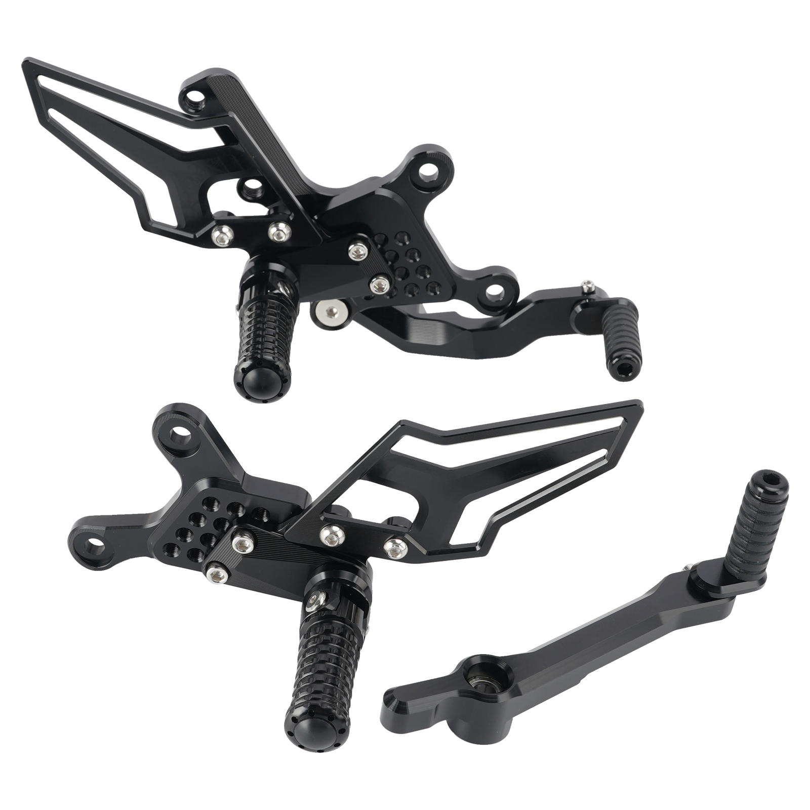 2024 2025 2026 Yamaha MT09 MT-09 Racing Adjustable Rearsets Foot Pegs Black