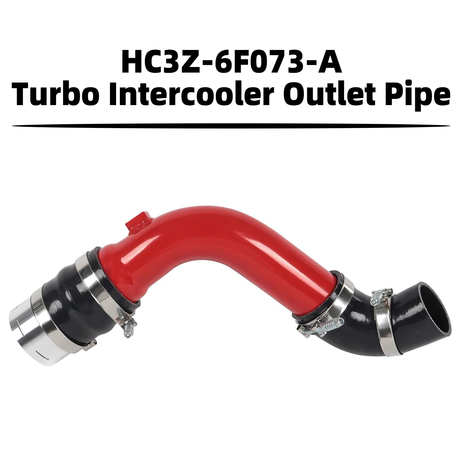 2017-2024 Turbo Intercooler Outlet Pipe for Ford F250 F350 F450 6.7L 17-24 HC3Z-6F073-A Red