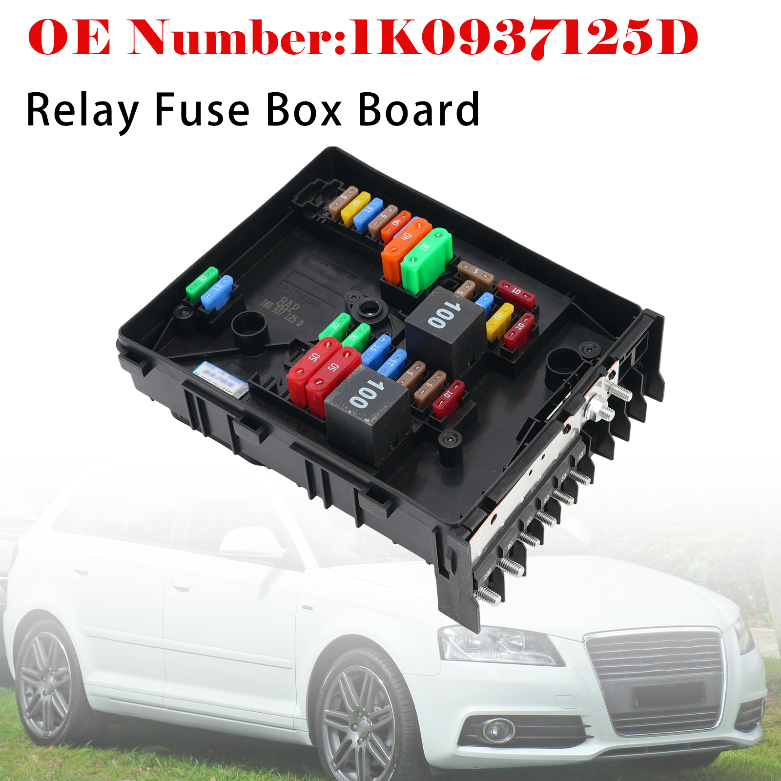 2009-2020 VW Caddy Golf Gti Jetta Tiguan Relay Fuse Box Board 1K0937125D Generic