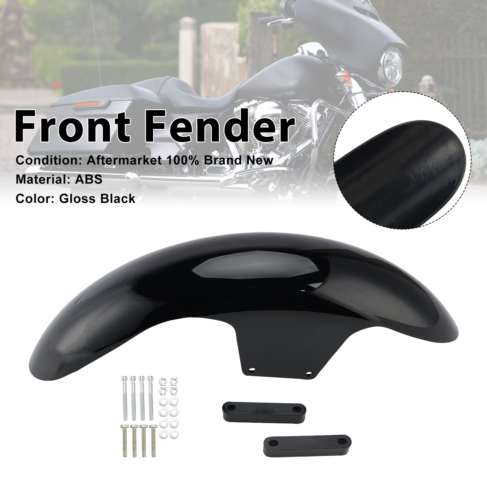 2014-2024 21" Front Fender Fit For Touring Street Glide Road Glide