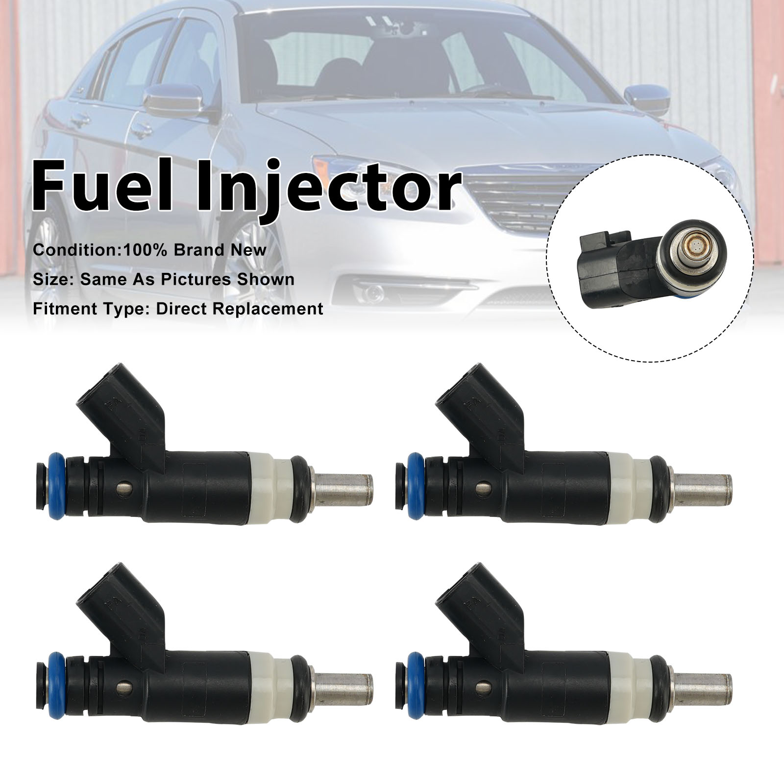 2007-2014 Chrysler 4Pcs Fuel Injector 04891577AA Generic