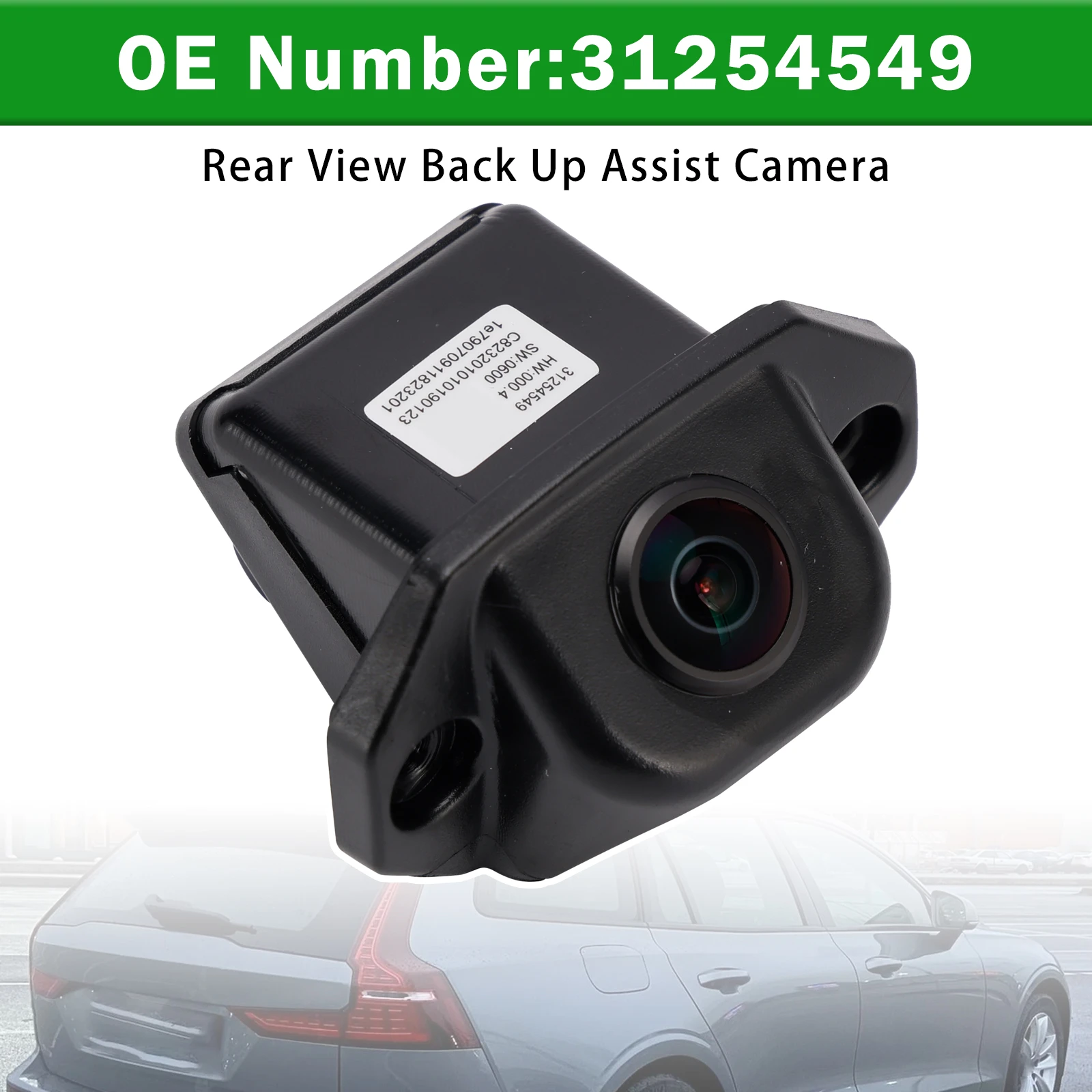 2010-2018 Volvo S60 V60 XC60 Rear View Back Up Assist Camera 31254549 Fit