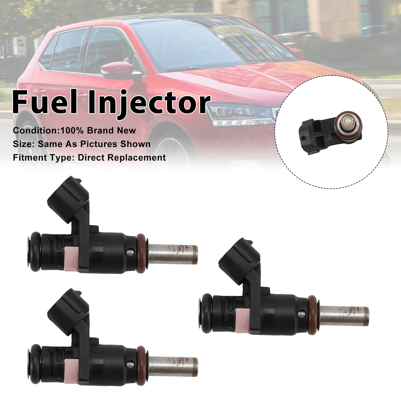 2019 SKODA FABIA MK3 NJ 1.0 MPI 04E906031L Fuel Injector 3Pcs