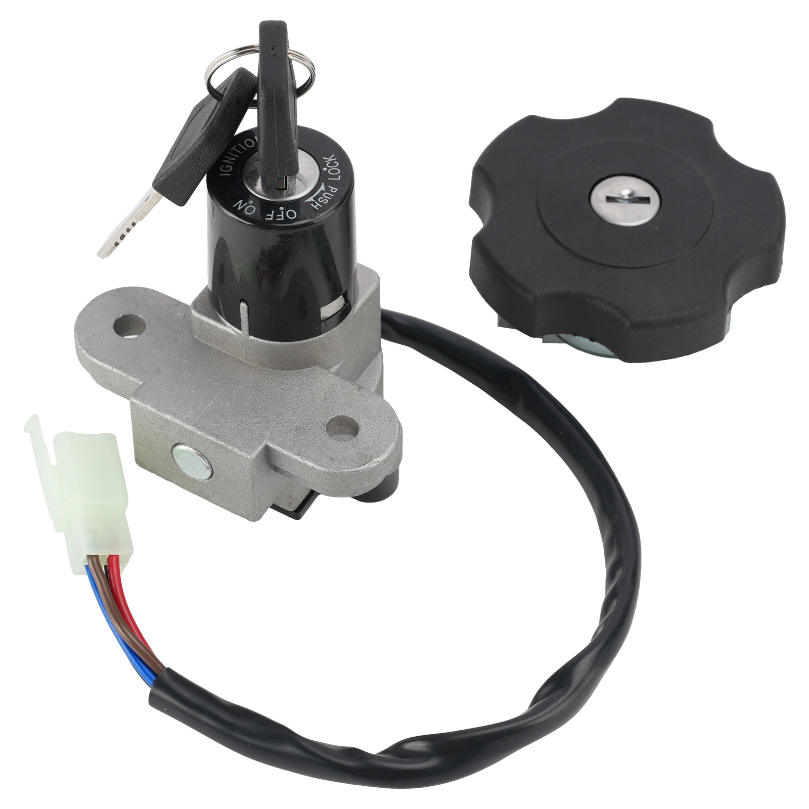 2004-2006 Yamaha DT125R DT125RE DT125X Ignition Key Switch Fuel Cap Lock Set