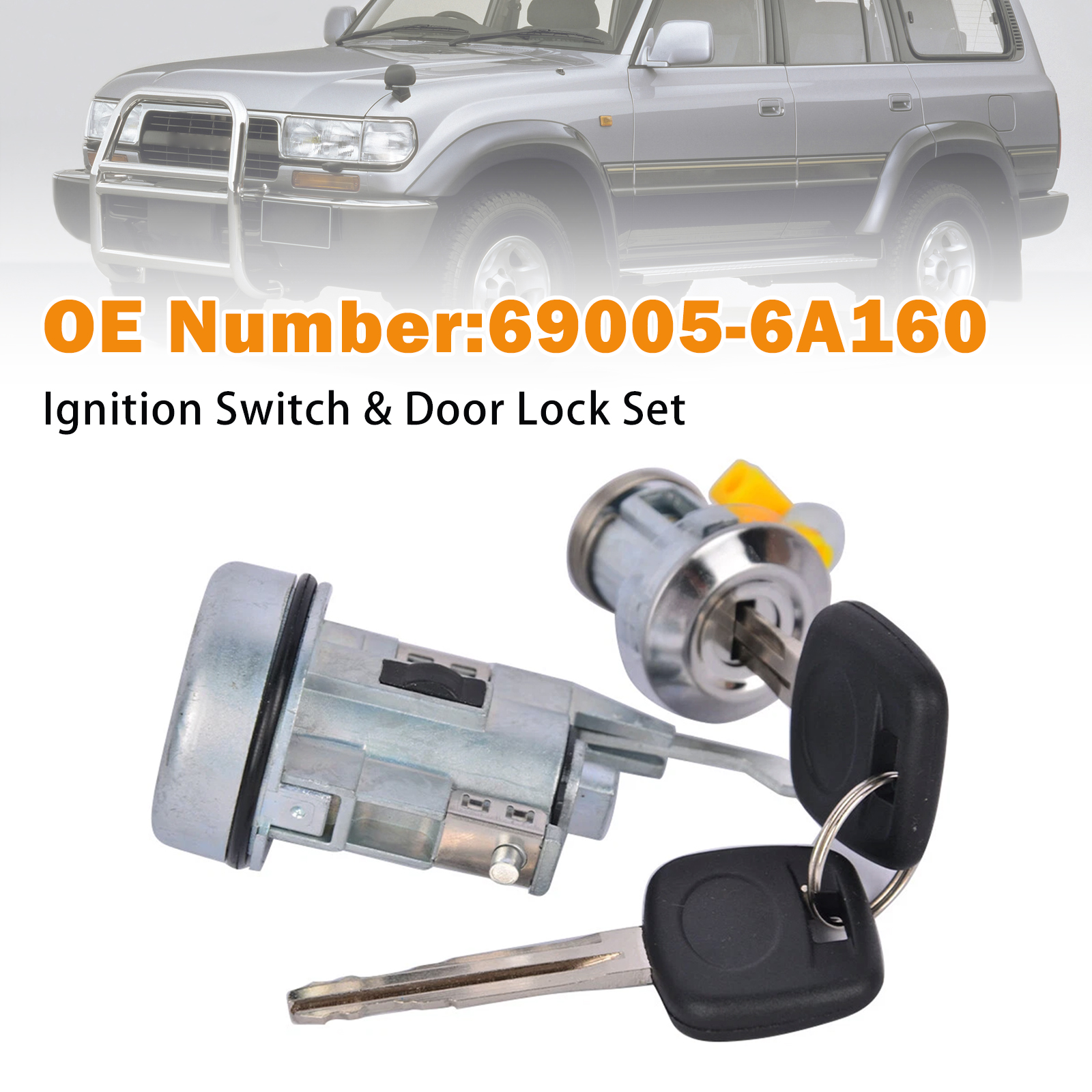 1990-2006 Ignition Switch & Door Lock For Toyota Landcruiser HZJ 75 Series