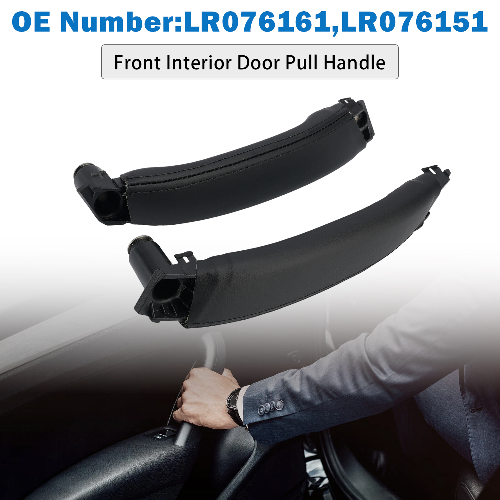 2015-2019 Land Rover Discovery Sport L550 2x Front Interior Door Pull Handle