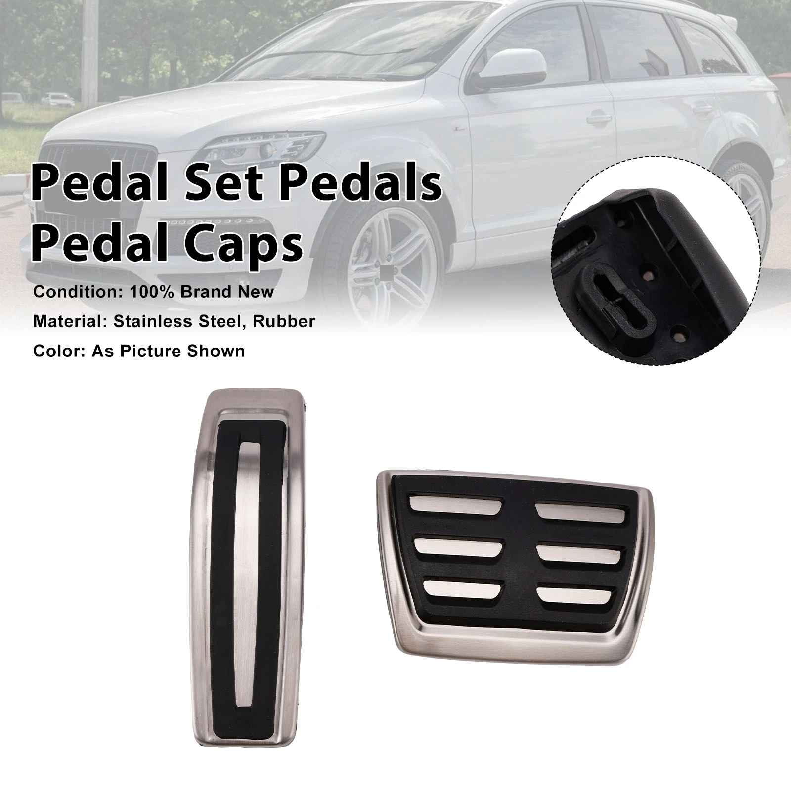2006-2015 Audi Q7 Pedal Set Pedals Pedal Caps Generic
