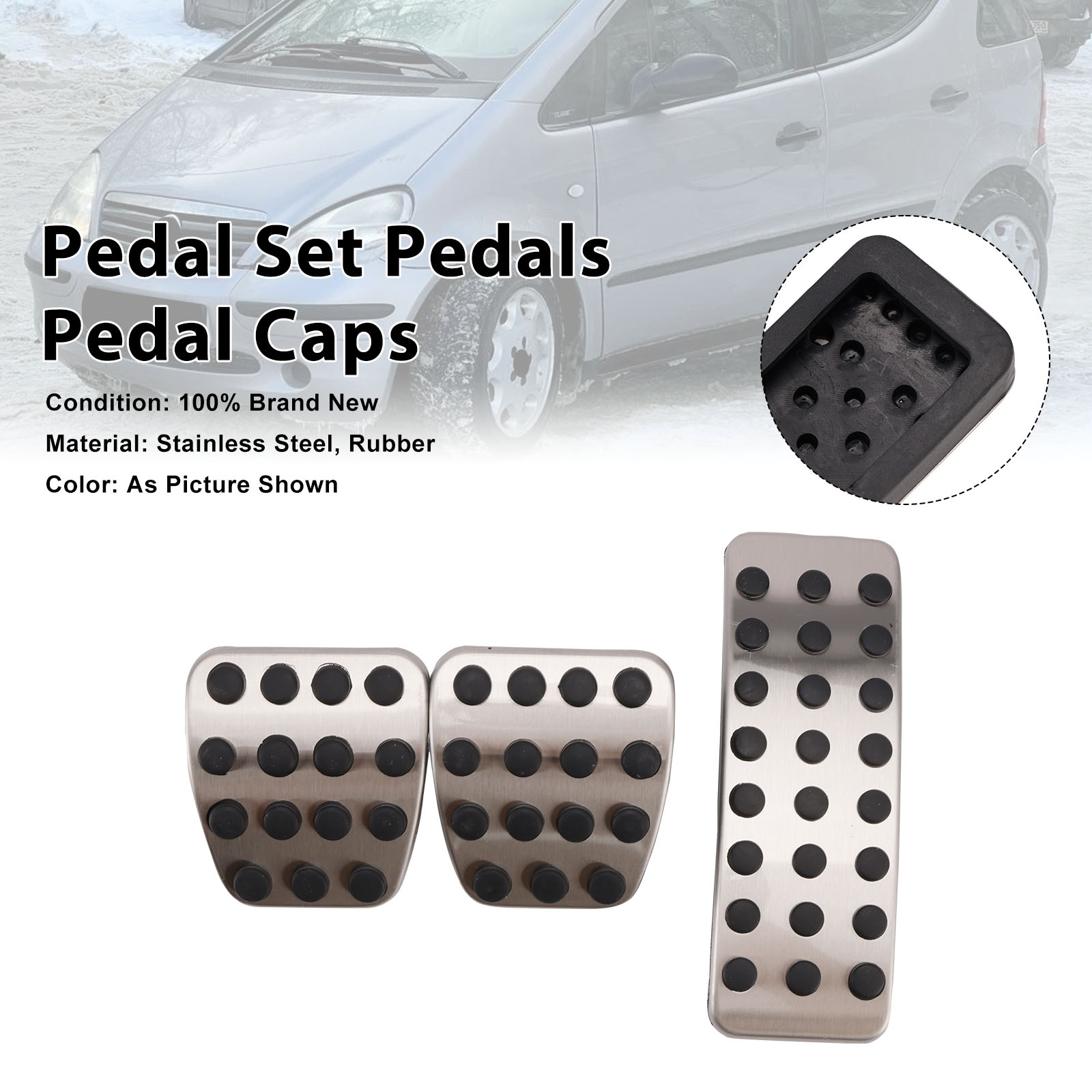Pedal Set Pedals Pedal Caps For Mercedes Benz A-Class W168 B-Class W245