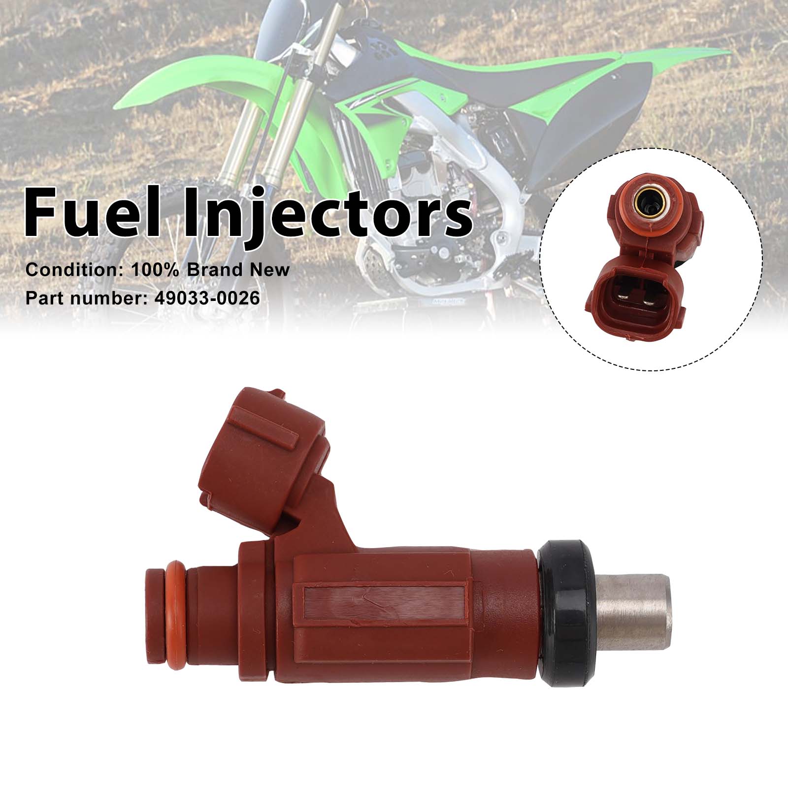 2011-2014 Kawasaki KX250F Fuel Injectors 49033-0026