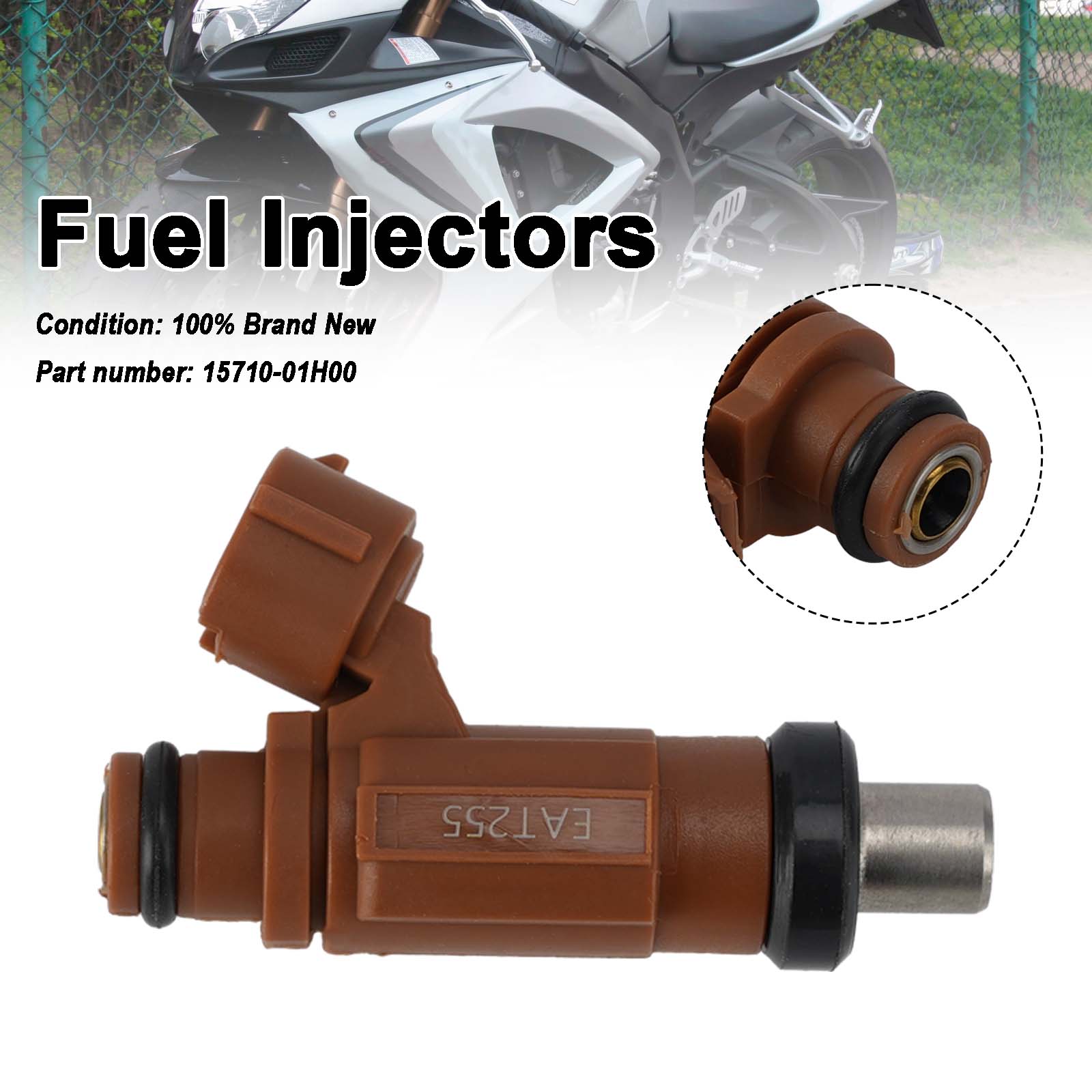 2006-2007 SUZUKI GSXR600 GSXR750 Fuel Injectors 15710-01H00
