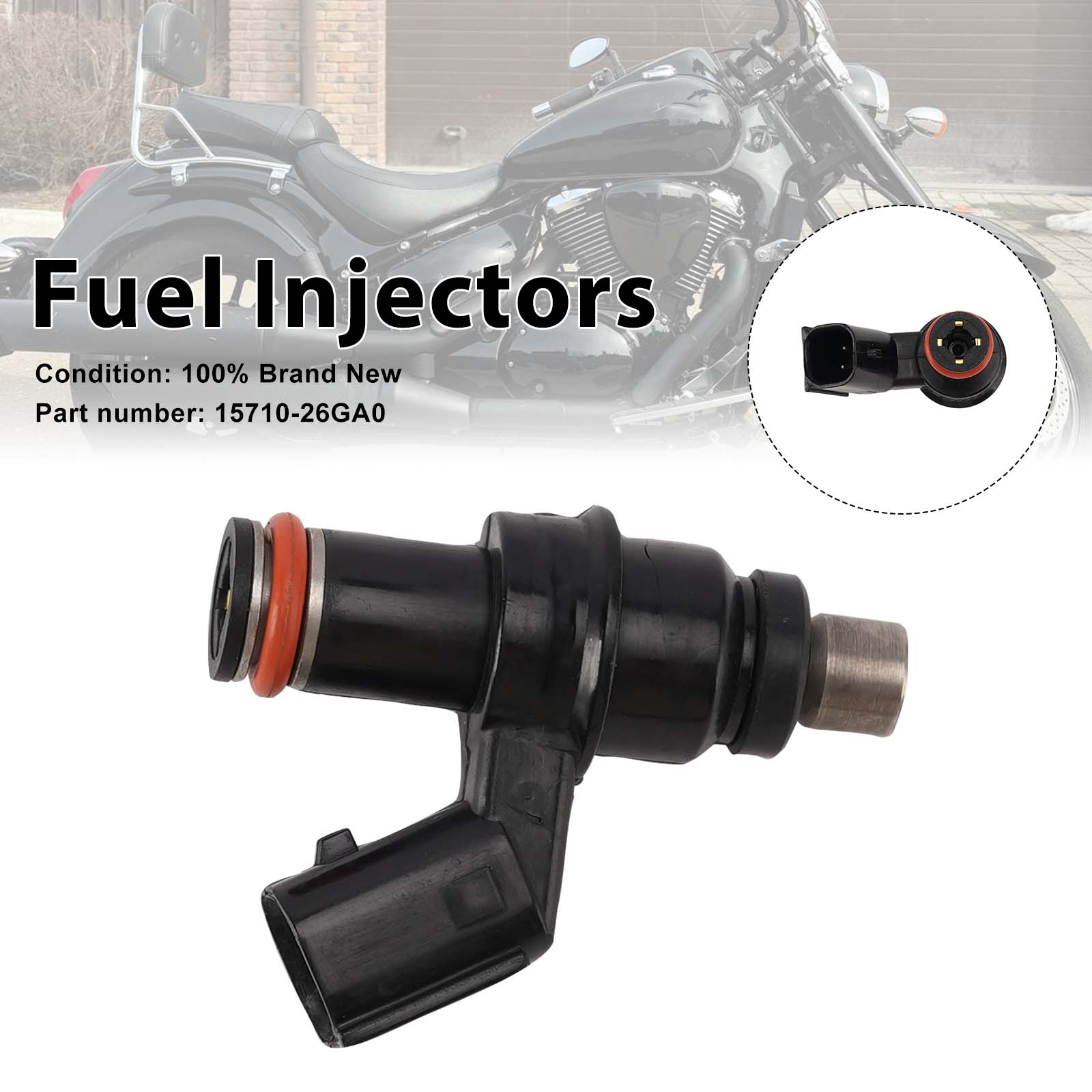 2007-2012 Suzuki BOULEVARD C50 C50T M50 Fuel Injectors 15710-26GA0