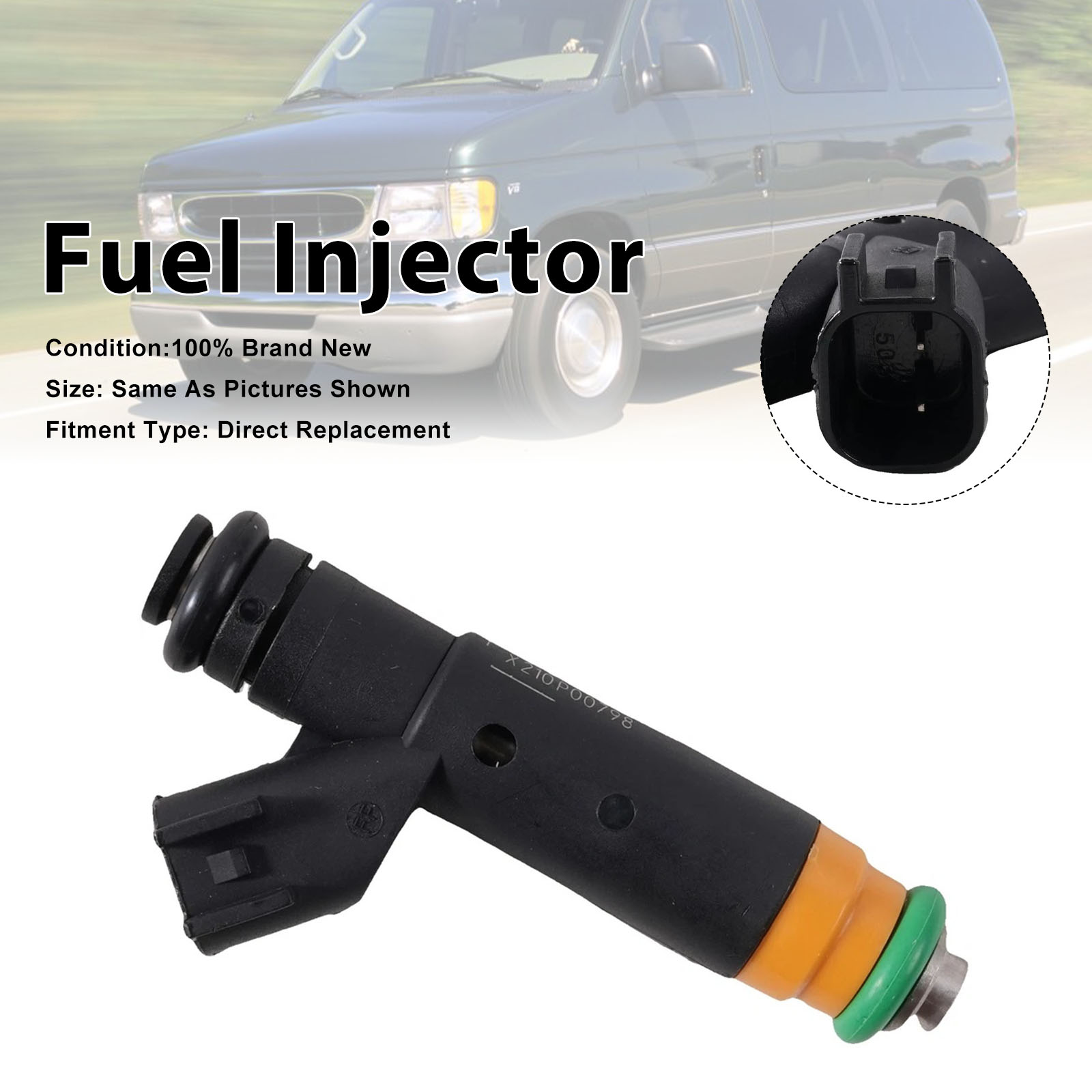 2000-2003 Ford E-150 E-250 F-150 Fuel Injector 4.2L V6 YR3E-A6A