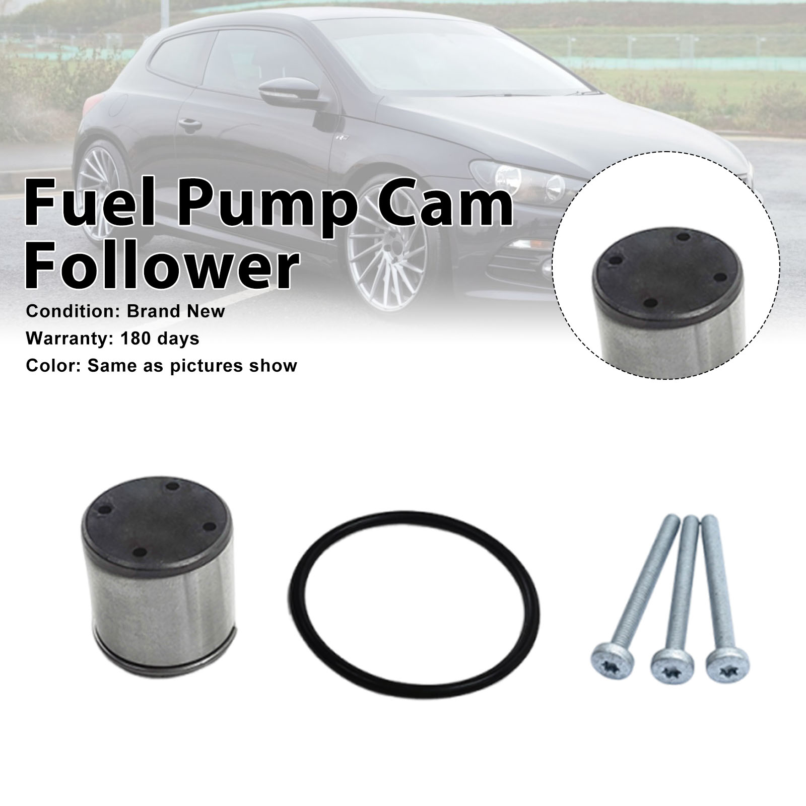 Fuel Pump Cam Follower Tappet Seal + O-Ring Fit Audi TT 2.0 Fit Seat Fit Skoda