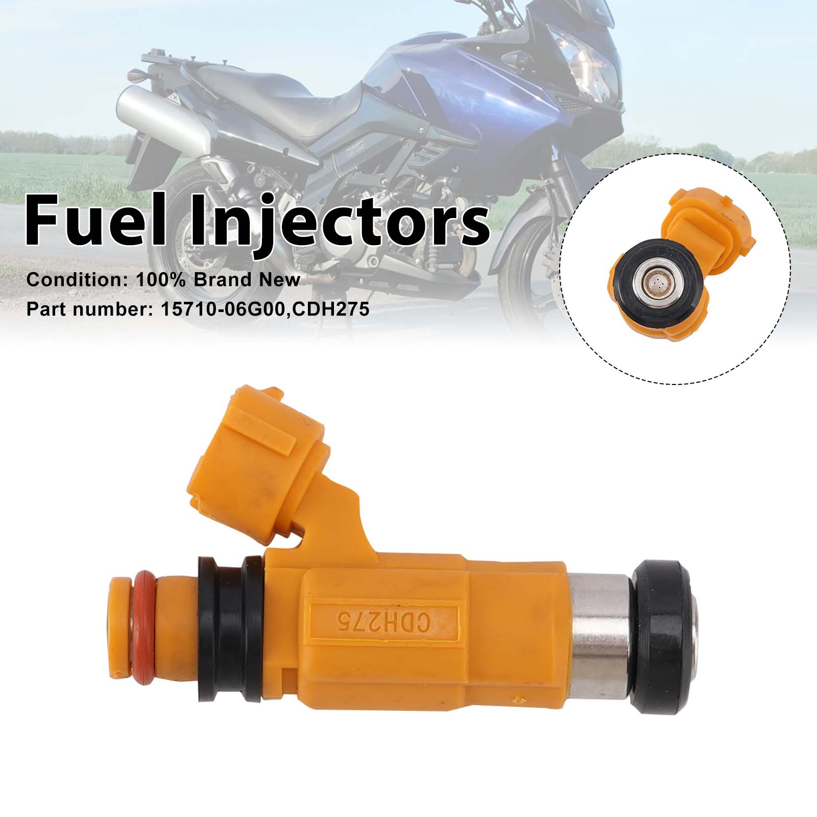CDH275 Fuel Injectors 15710-06G00 For Suzuki V-STROM DL1000 02-12