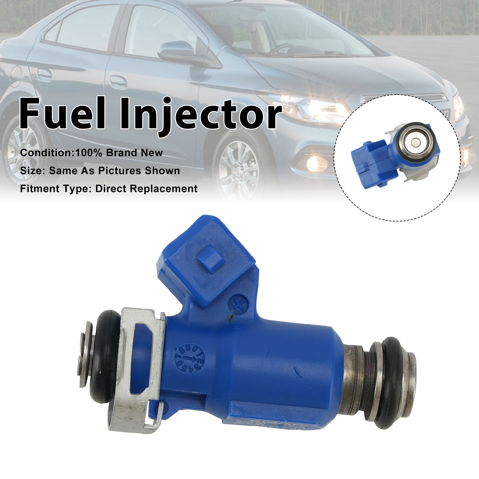 2013-2015 Chevrolet Prisma Onix 1.0 8V Fuel Injector 24578819
