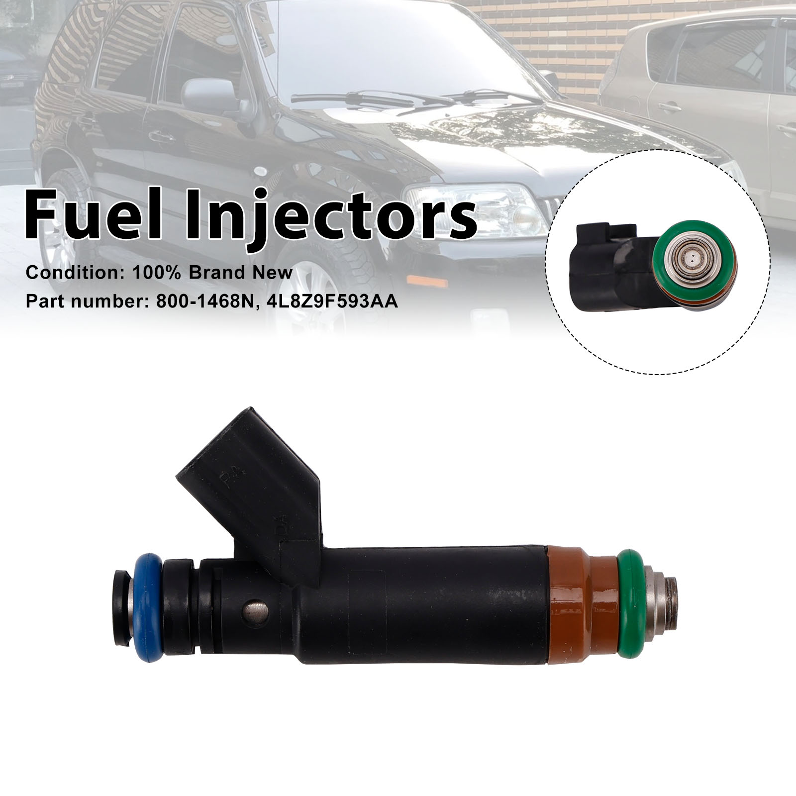 800-1468N Fuel Injectors 4L8Z9F593AA For Mercury Mariner Ford Explorer