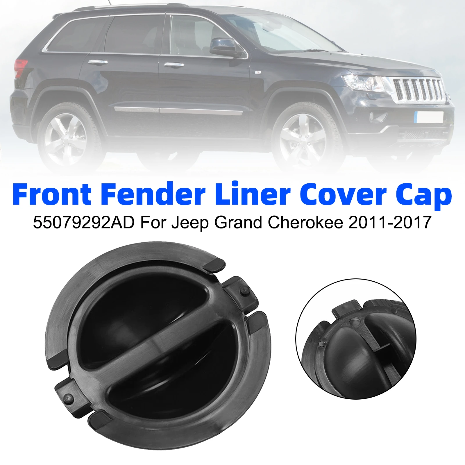 2011-2017 Jeep Grand Cherokee Front Fender Liner Cover Cap 55079292AD