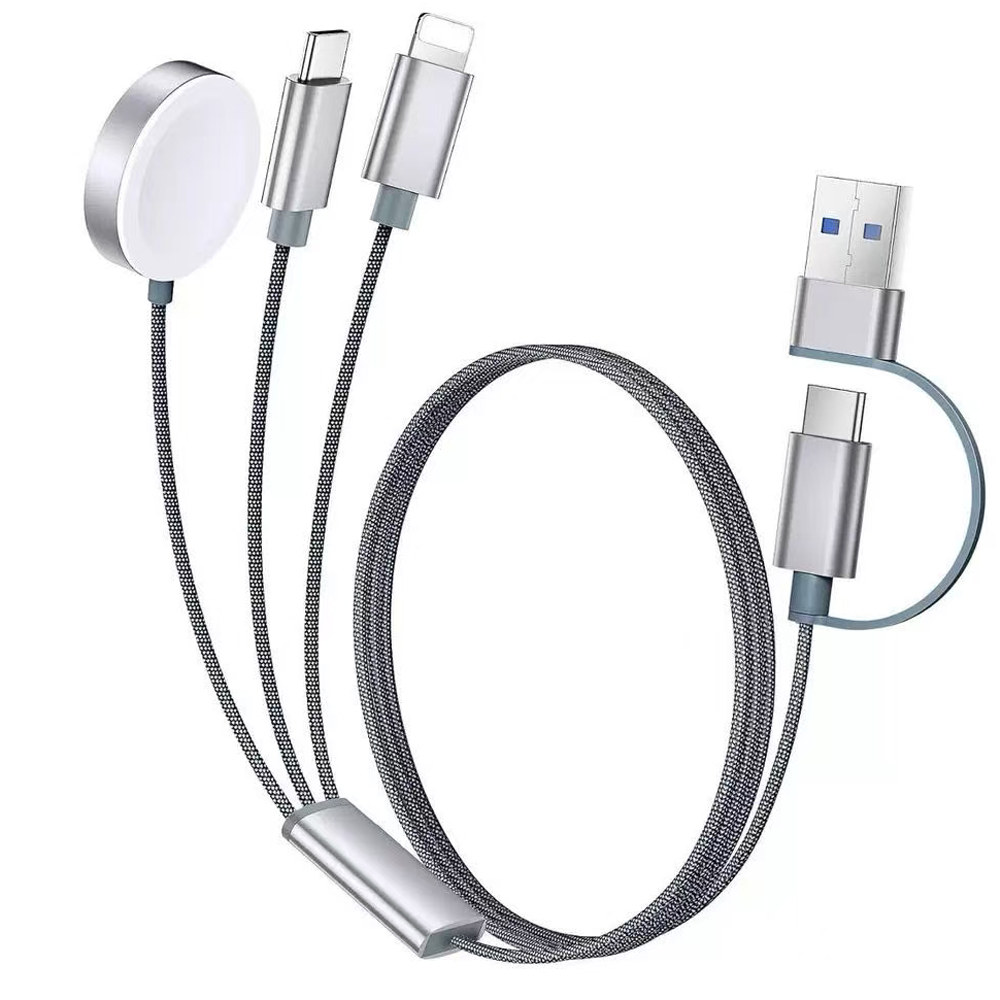 1.2M Data Cable 3-in-2 Charging Cable Multi Charging Cable Cord Charger Cable