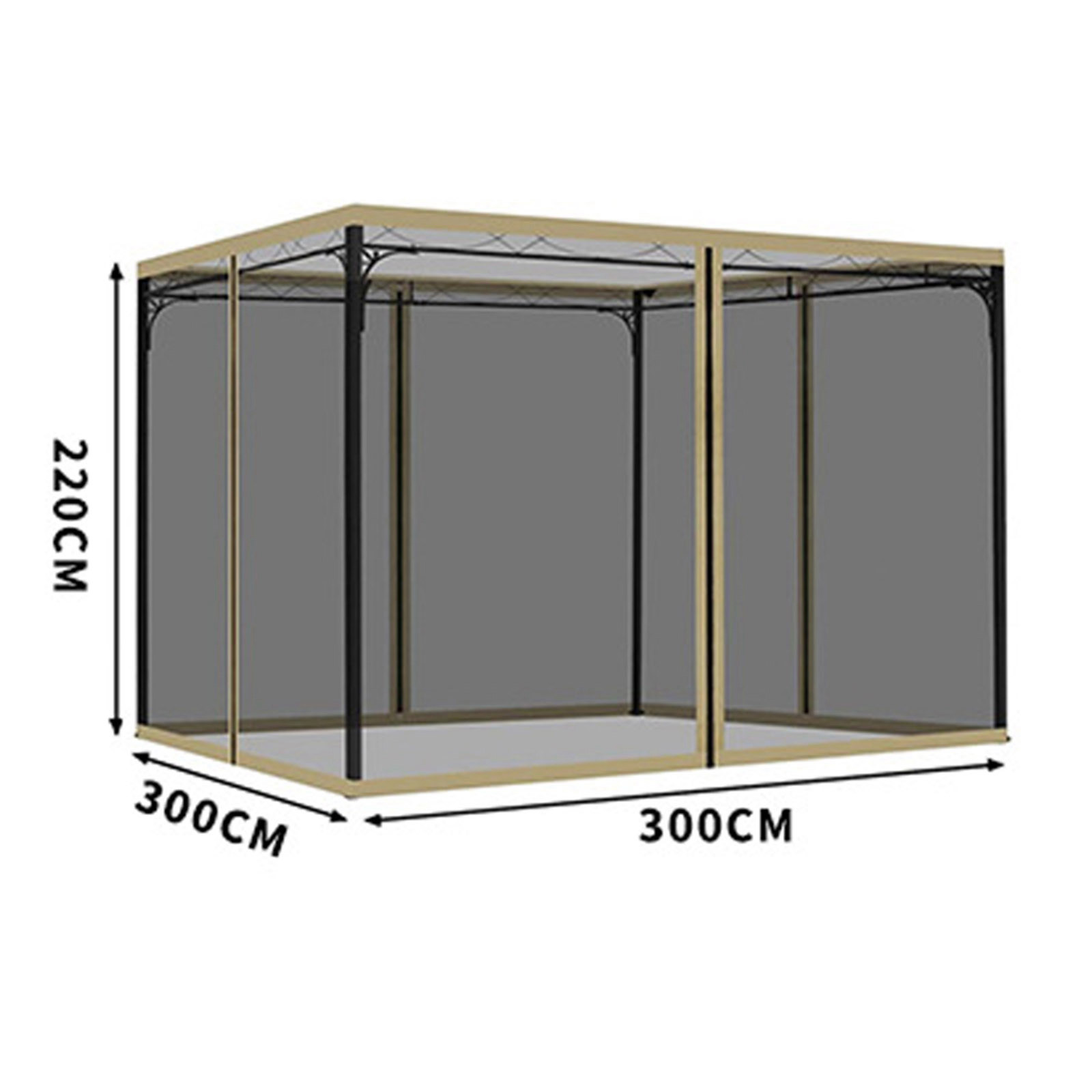 Outdoor Tent Anti-Mosquito Net Four-Corner Garden Courtyard Gazebo Net Cloth