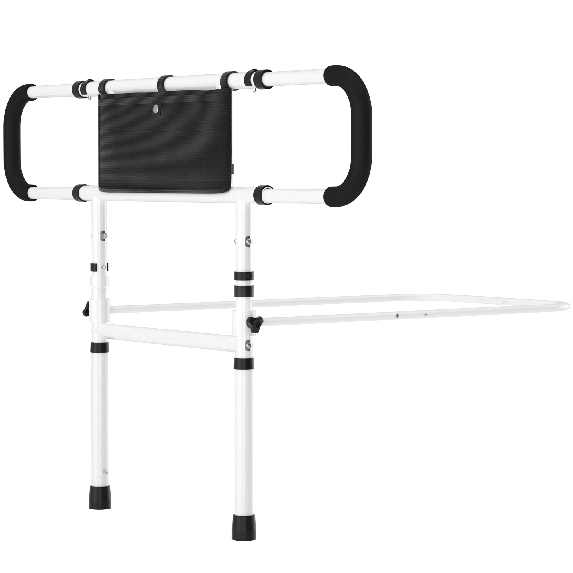 Bed Side Rail Mobility Aid Guard punch-free and foldable bedside handrails for getting up