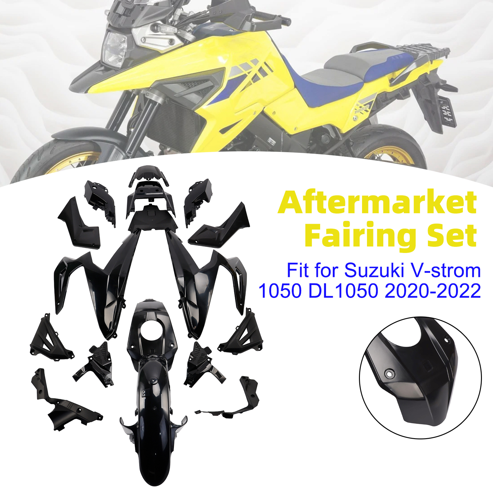 20-22 Suzuki V-strom 1050 DL1050 Bodywork Fairing Injection Unpainted Generic