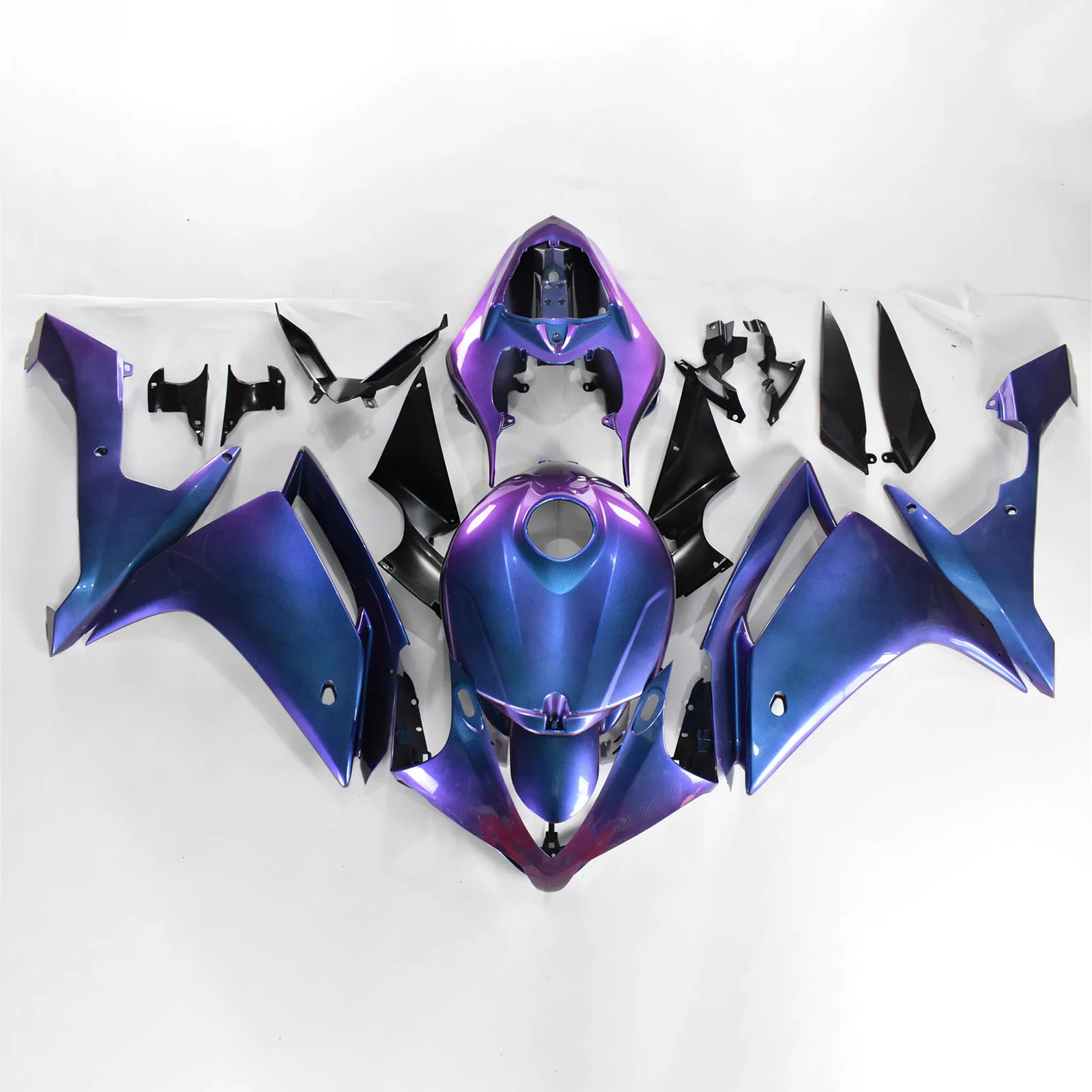 Amotopart 2007?2008 Yamaha YZF 1000 R1 Generic Injection Fairing Kit ABS Plastic #175