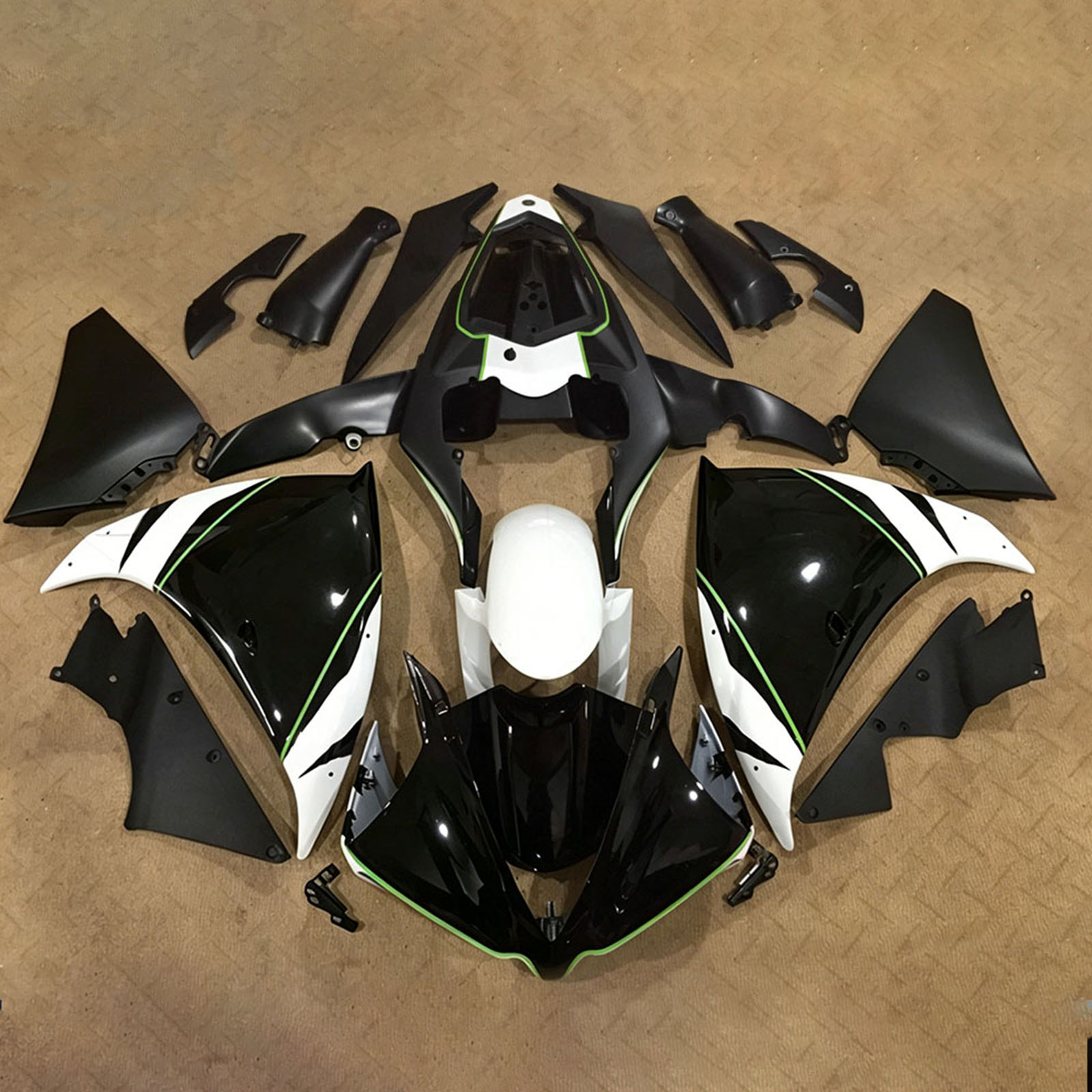 Amotopart 2009?2011 Yamaha YZFR1 YZF?R1 Generic Injection Fairing Kit ABS Plastic #203