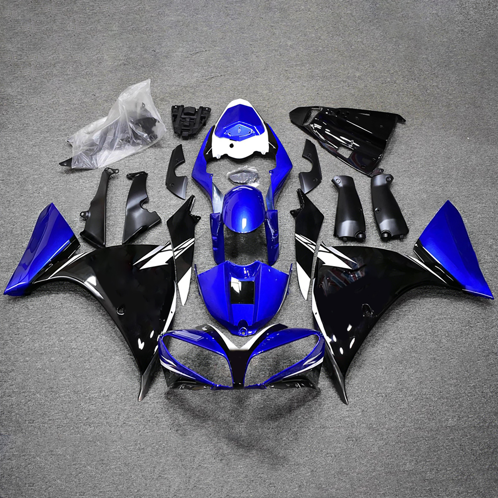 Amotopart 2012?2014 Yamaha YZFR1 YZF?R1 Generic Injection Fairing Kit ABS Plastic #237