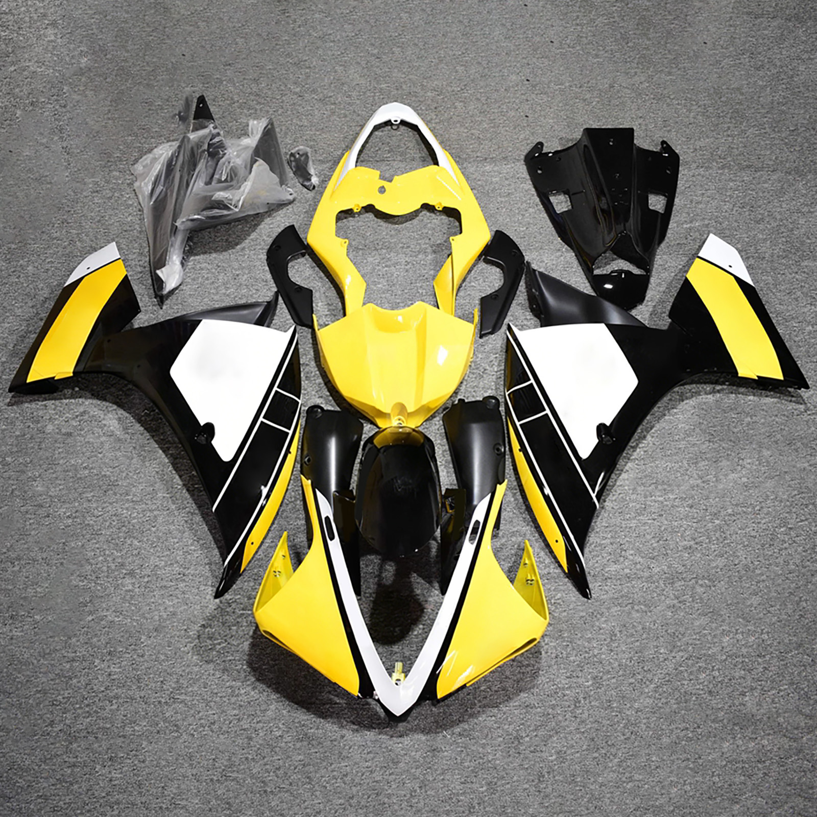 Amotopart 2012?2014 Yamaha YZFR1 YZF?R1 Generic Injection Fairing Kit ABS Plastic #238