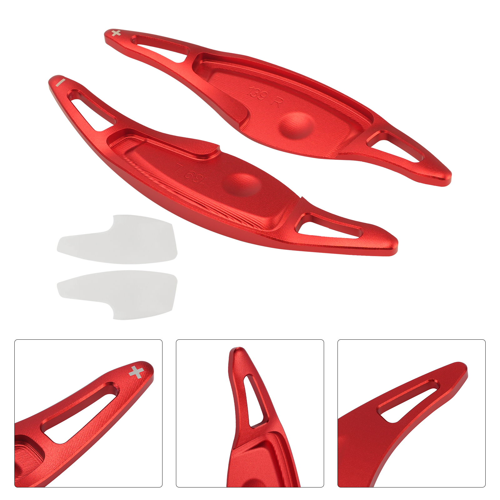 17-20 Genesis G80 Sport Steering Wheel Paddle Shifter Aluminium Red