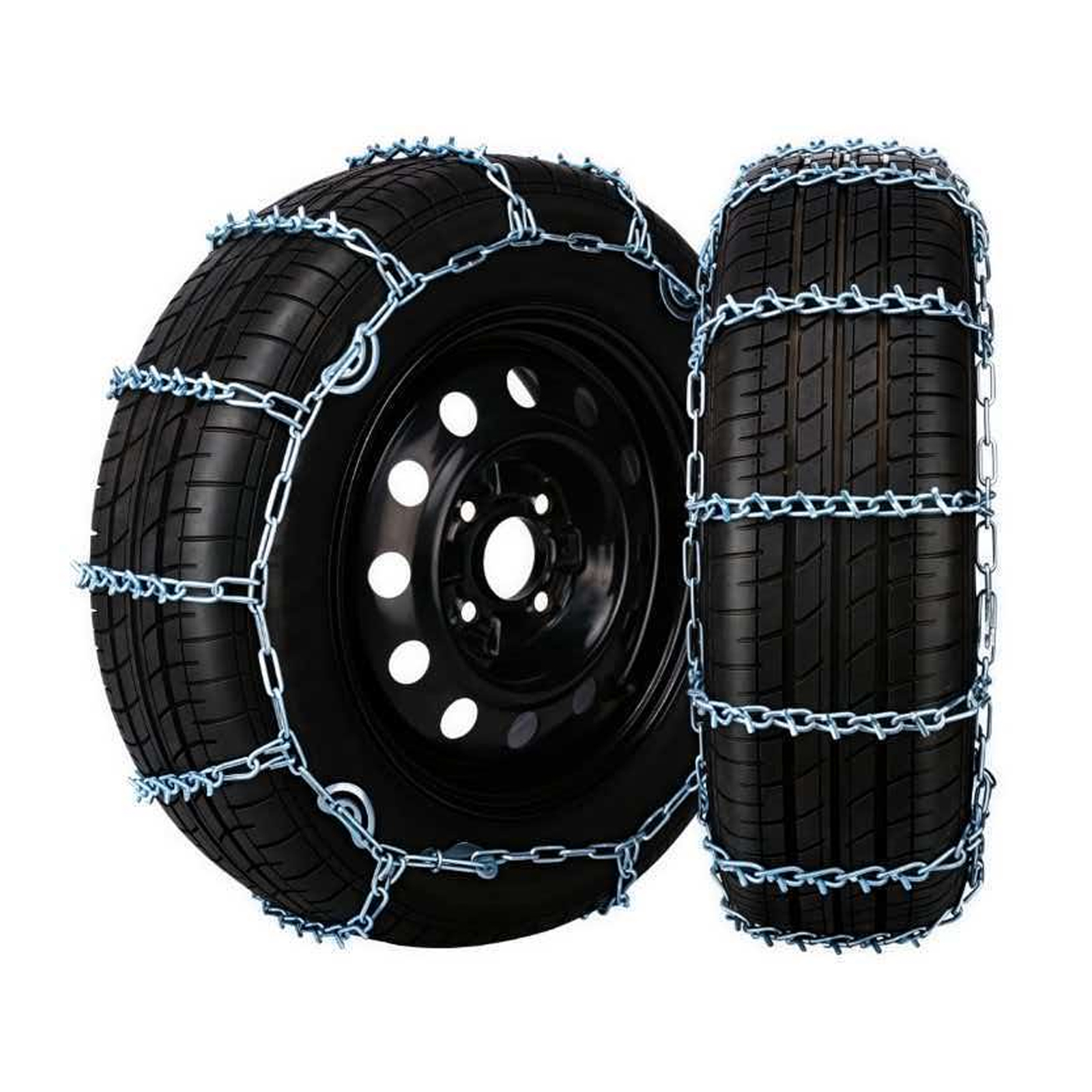 2 Pack V-Bar Tire Chains for Car SUV 16" to 21" Tire Snow Ice Traction