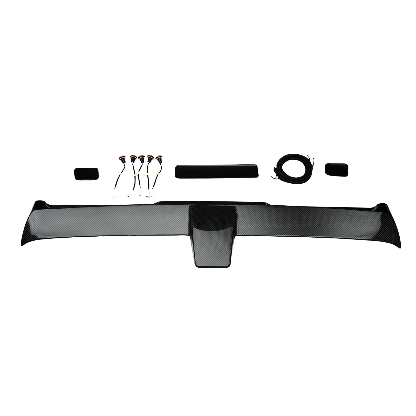 Mercedes Benz G-Class W465 2025+ With 5 LED Light Carbon Fiber Rear Roof Spoiler Wing Generic