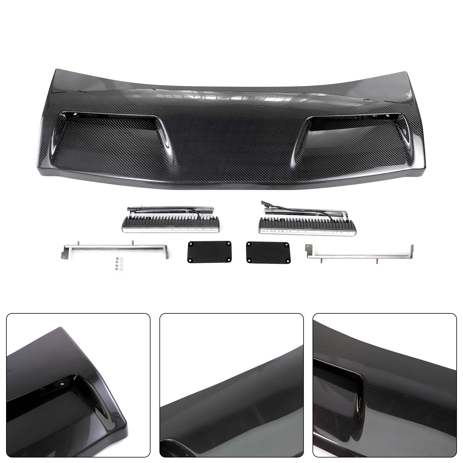 Mercedes Benz G-Class W464 W463A 2019-2023 With Led Light Even Style Front Roof Spoiler Wing