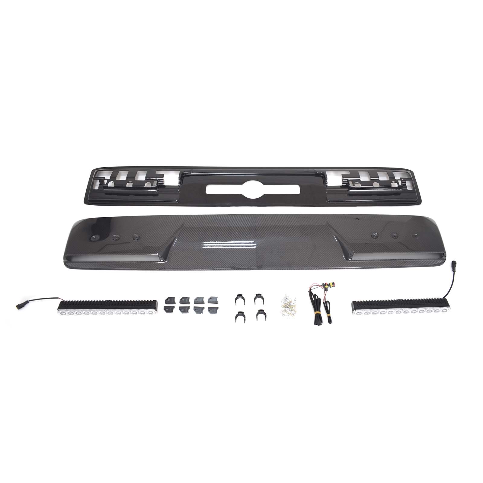 Mercedes Benz G-Class W464 W463A 2019-2023 Led Light Brabus Style Front Roof Spoiler Wing