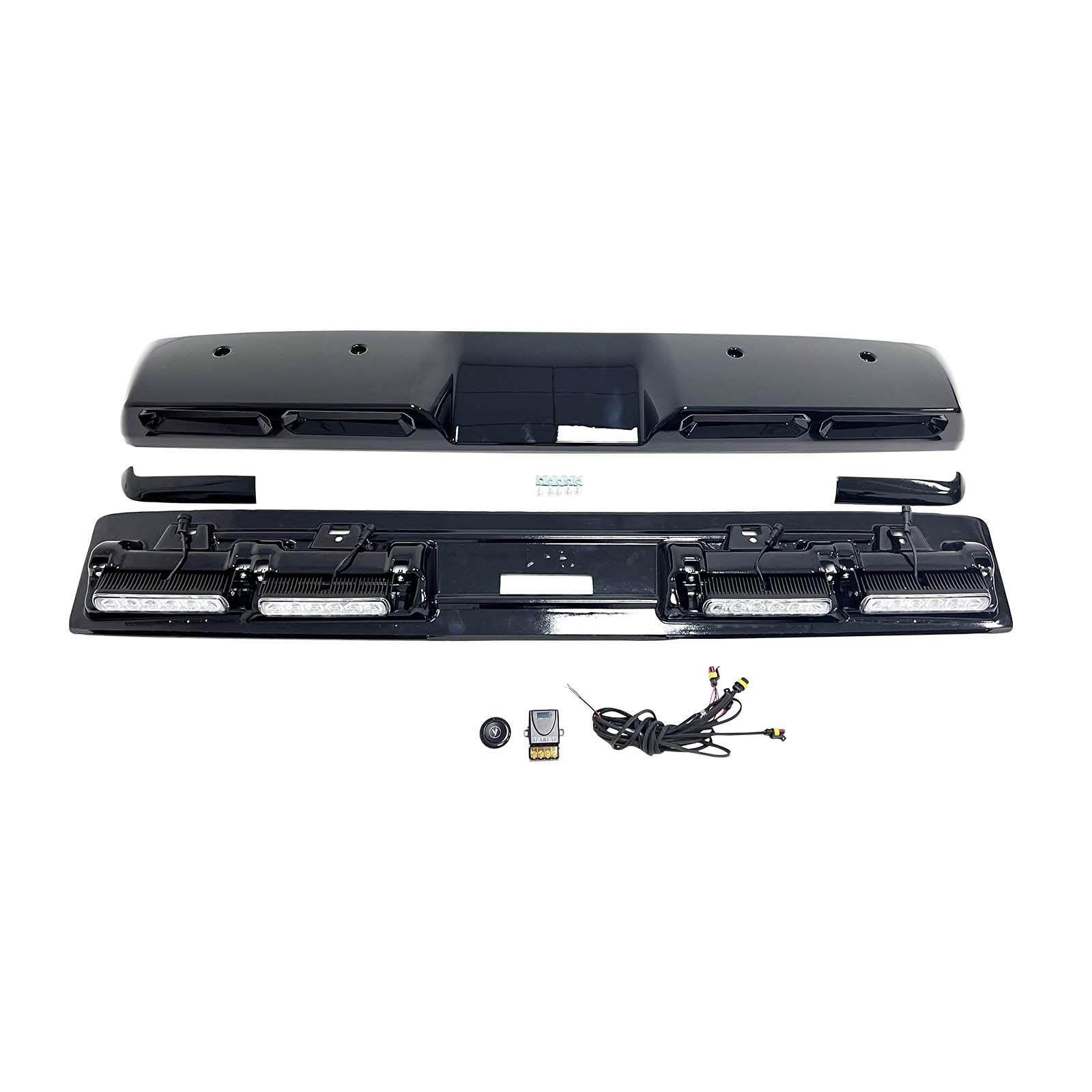 Mercedes Benz G-Class W465 2025+ Need To Remove The Noise Reduction Strip Brabus Style Front Roof Spoiler Wing