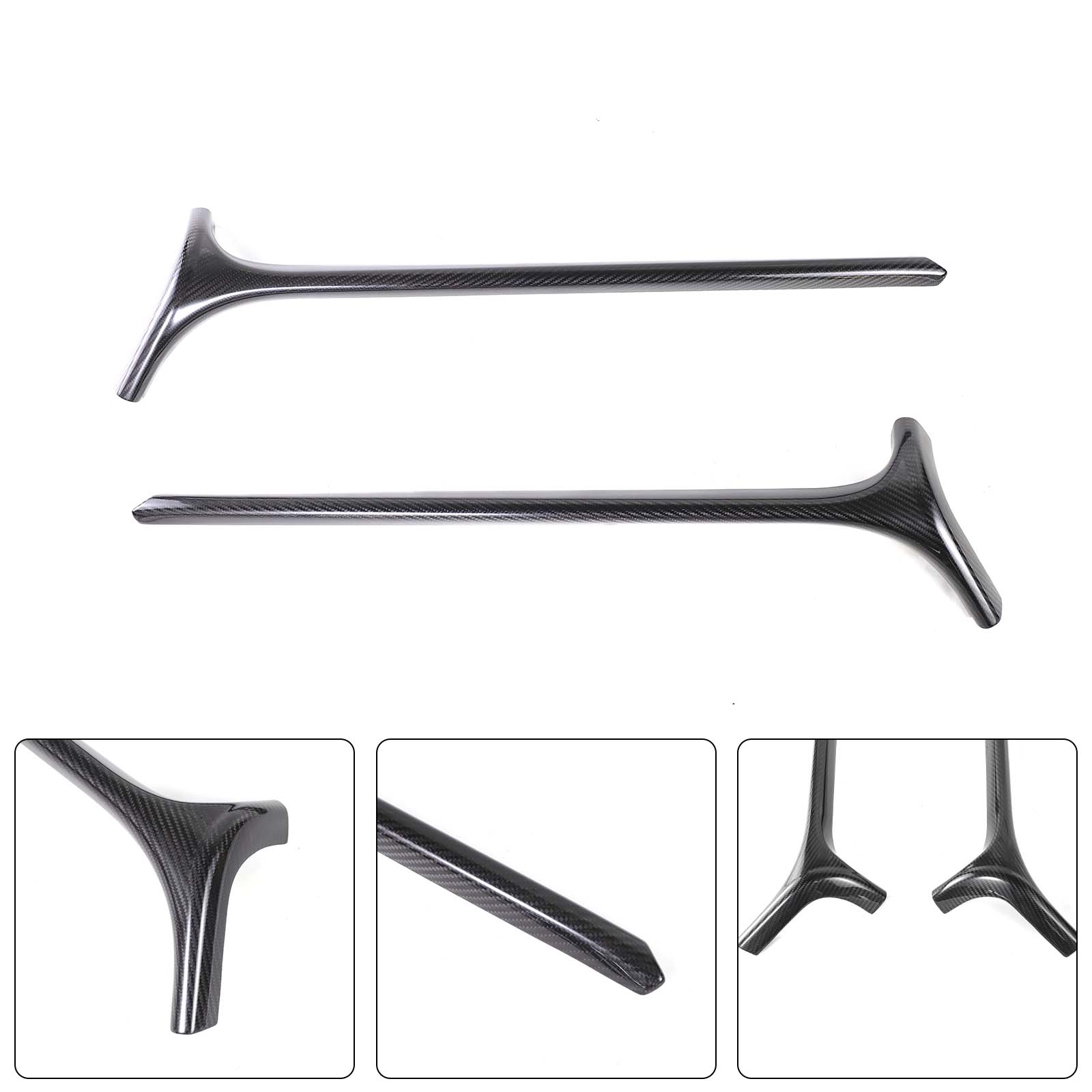 Carbon Fiber Front Window A-Pillar Addon Fit Benz G Class W464 G500 2019-2023