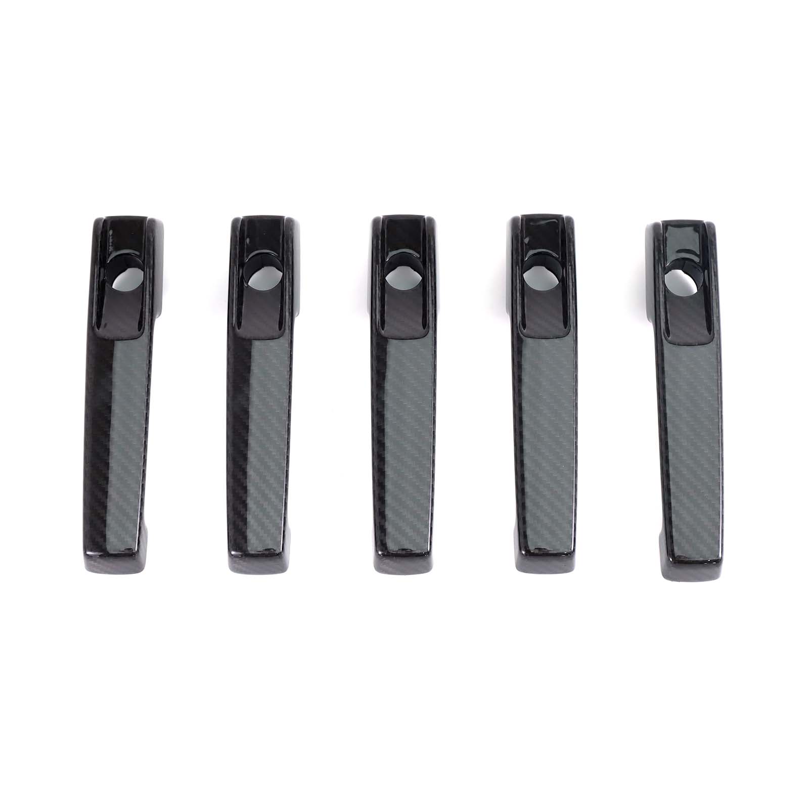5PCS Carbon Fiber Door Handle Cover Trim Fit Benz G Class W463A W464 2019-2023
