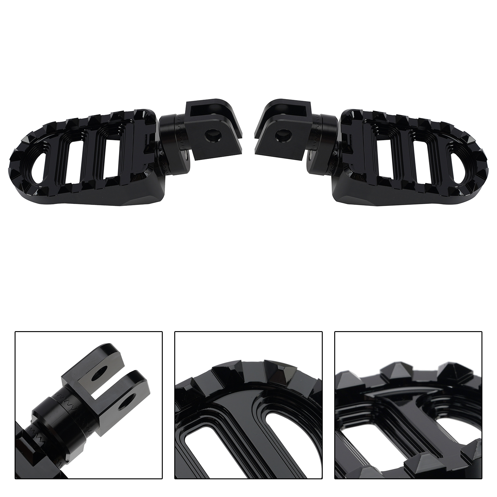 Front Footrests Foot Pegs fit for Suzuki Boulevard M109R 2006-2025 Black