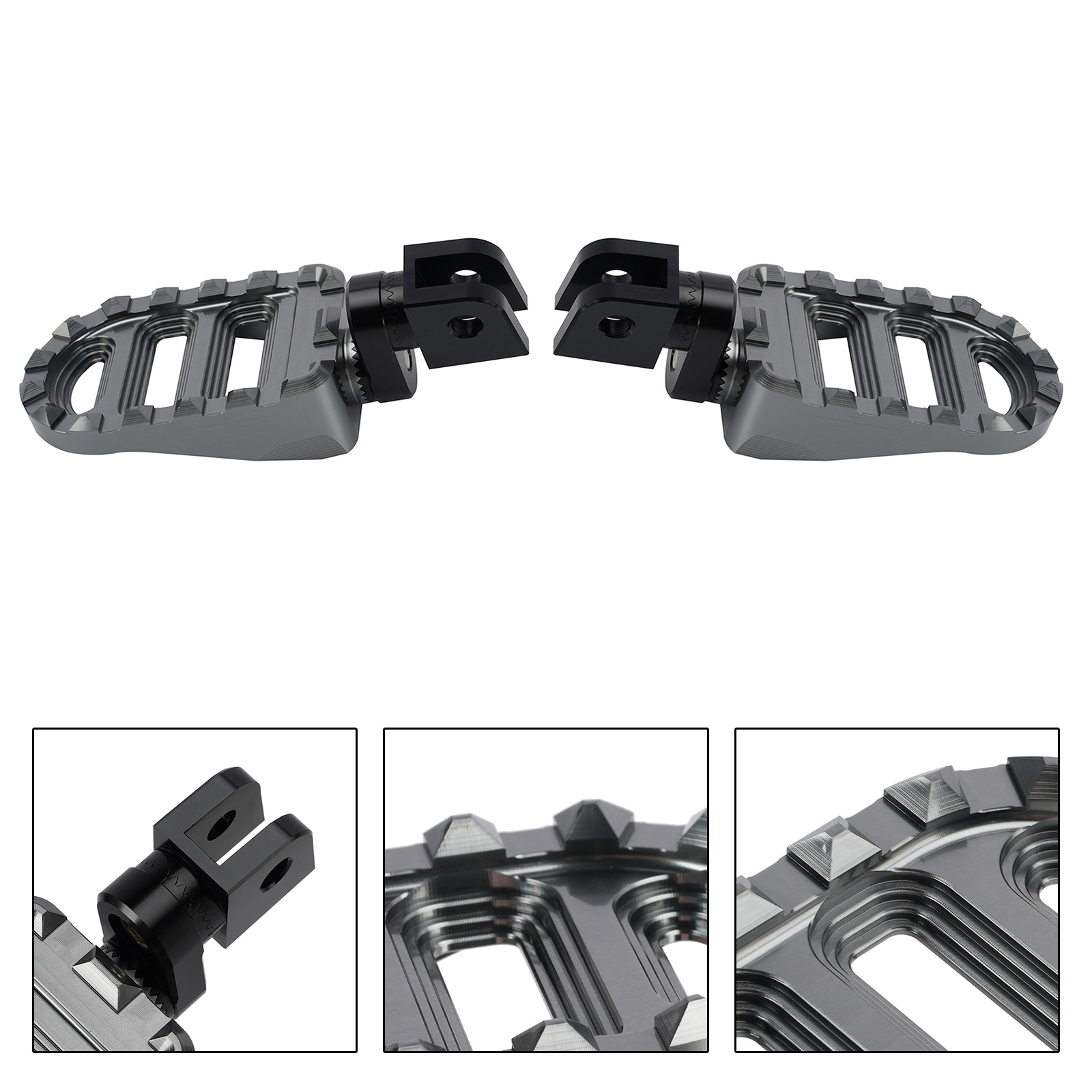 Front Footrests Foot Pegs fit for Honda NC750X NC750S 2016-2025 Gray