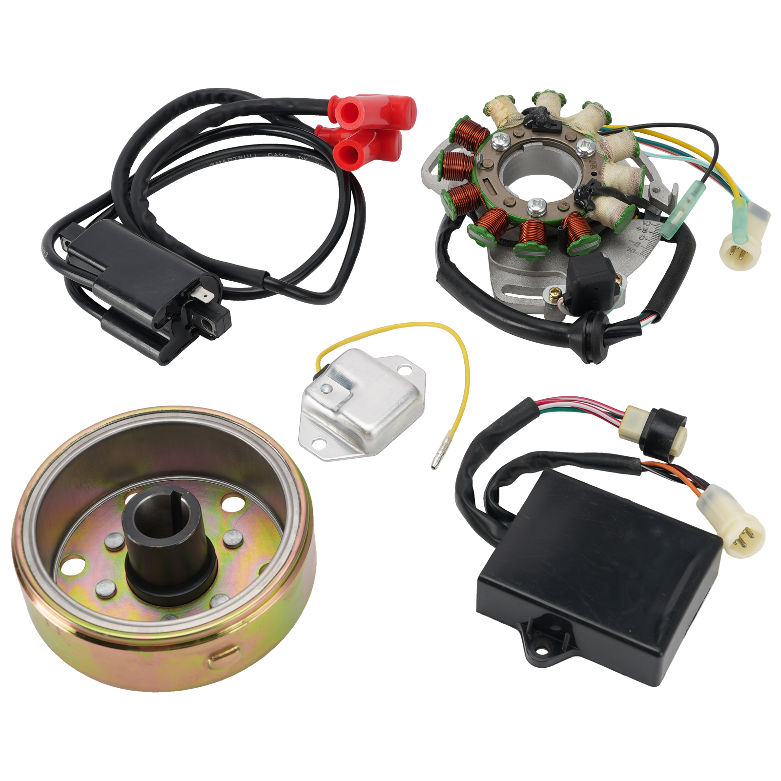 Stator Regulator CDI Box Ignition Coil Flywheel For Yamaha Banshee YFZ350 87-94