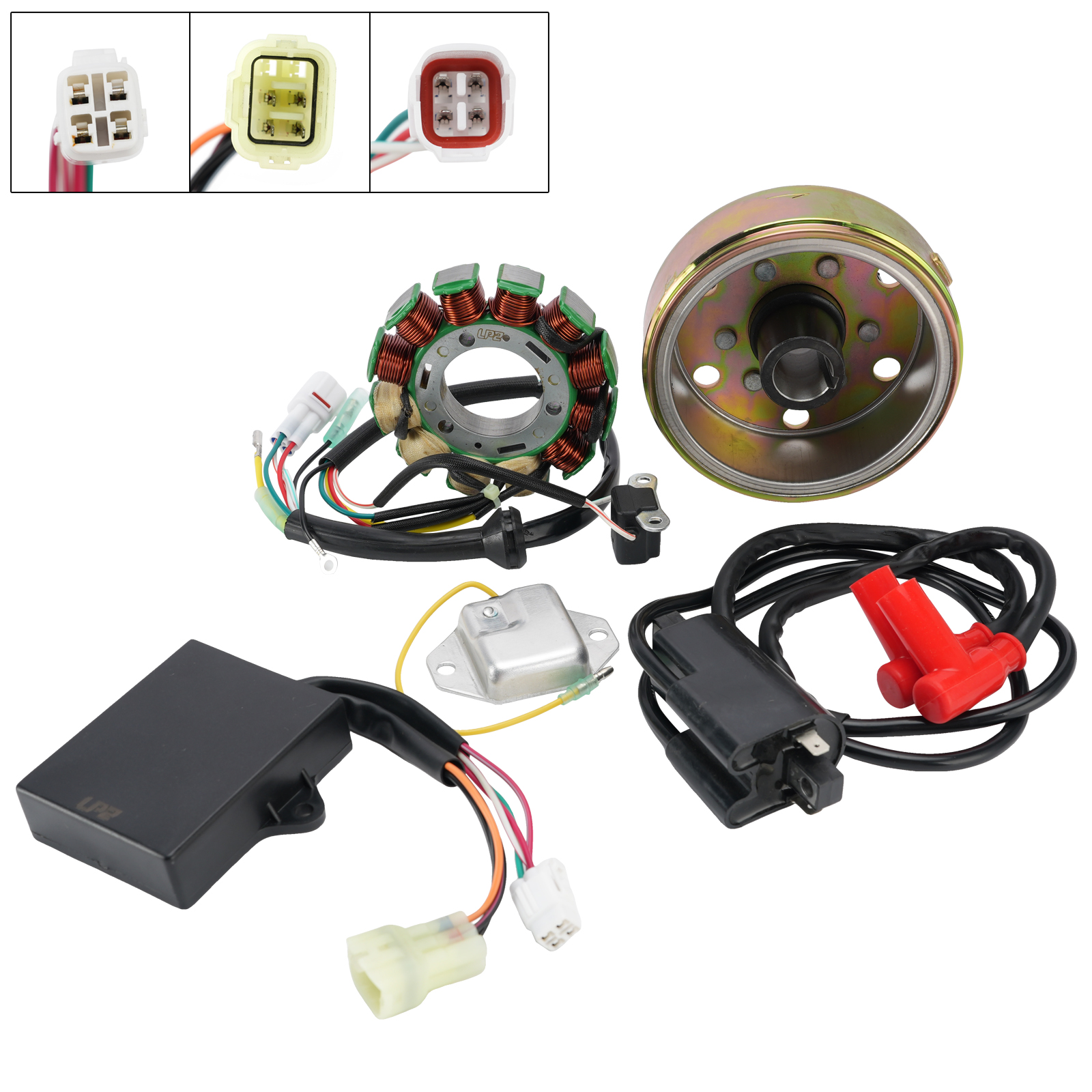 Yamaha YFZ350SP Banshee SP 50th Anniversary 2006 Stator Regulator CDI Box Ignition Coil Flywheel
