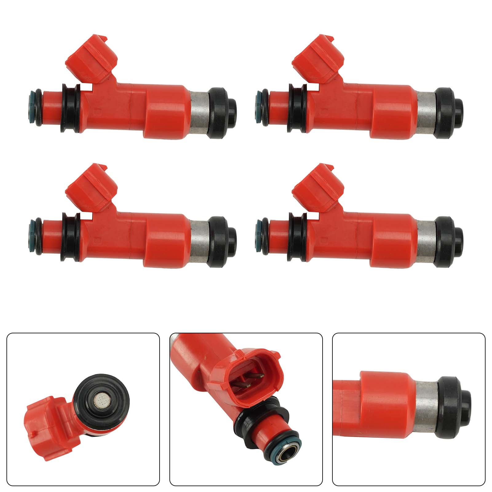 4PC 15710-65J00 Fuel Injectors 16450-MCW-004 For Honda VFR800 02-09