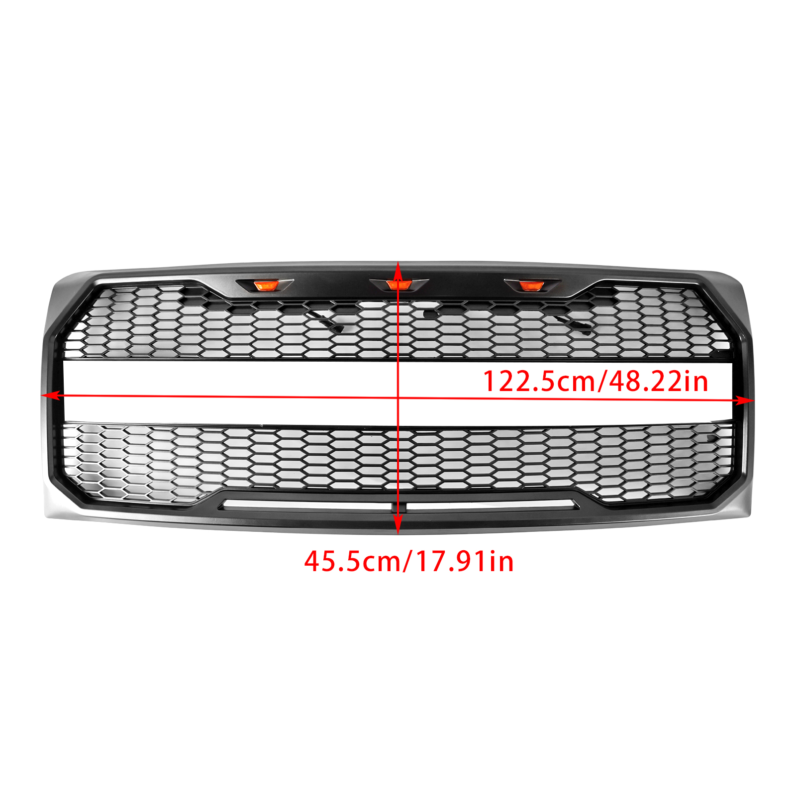 Raptor Style Front Bumper Grille Grill Fit Ford F150 2009-2014 With LED