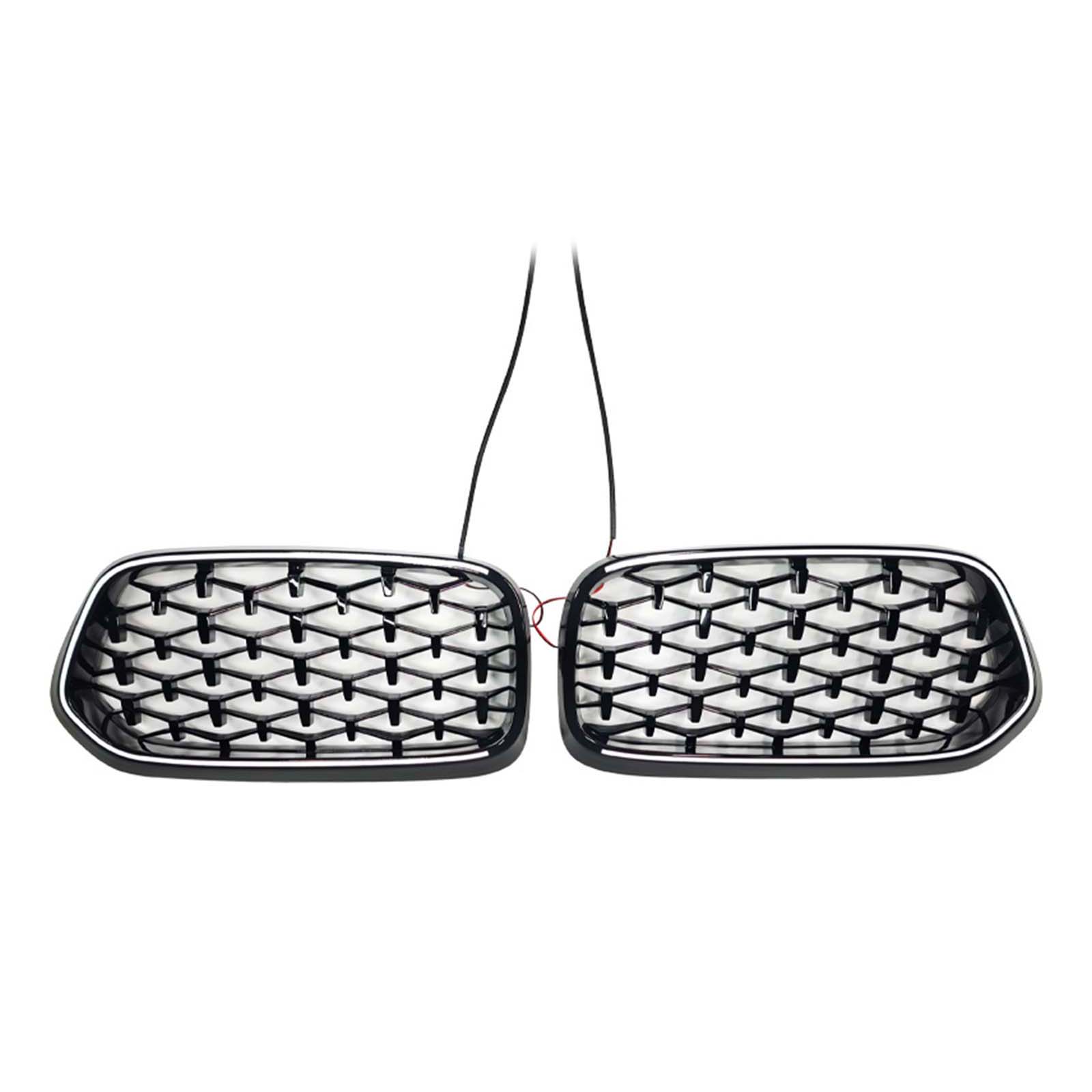 BMW X2 Series F39 2018-2023 Black Front Bumper Grill Grille Diamond