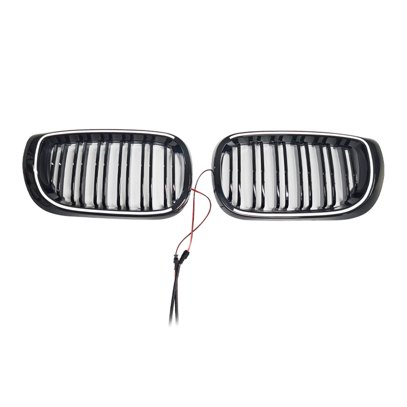BMW 3 Series E46 4-Door LCI 2002-2005 Black Front Bumper Grille W/LED