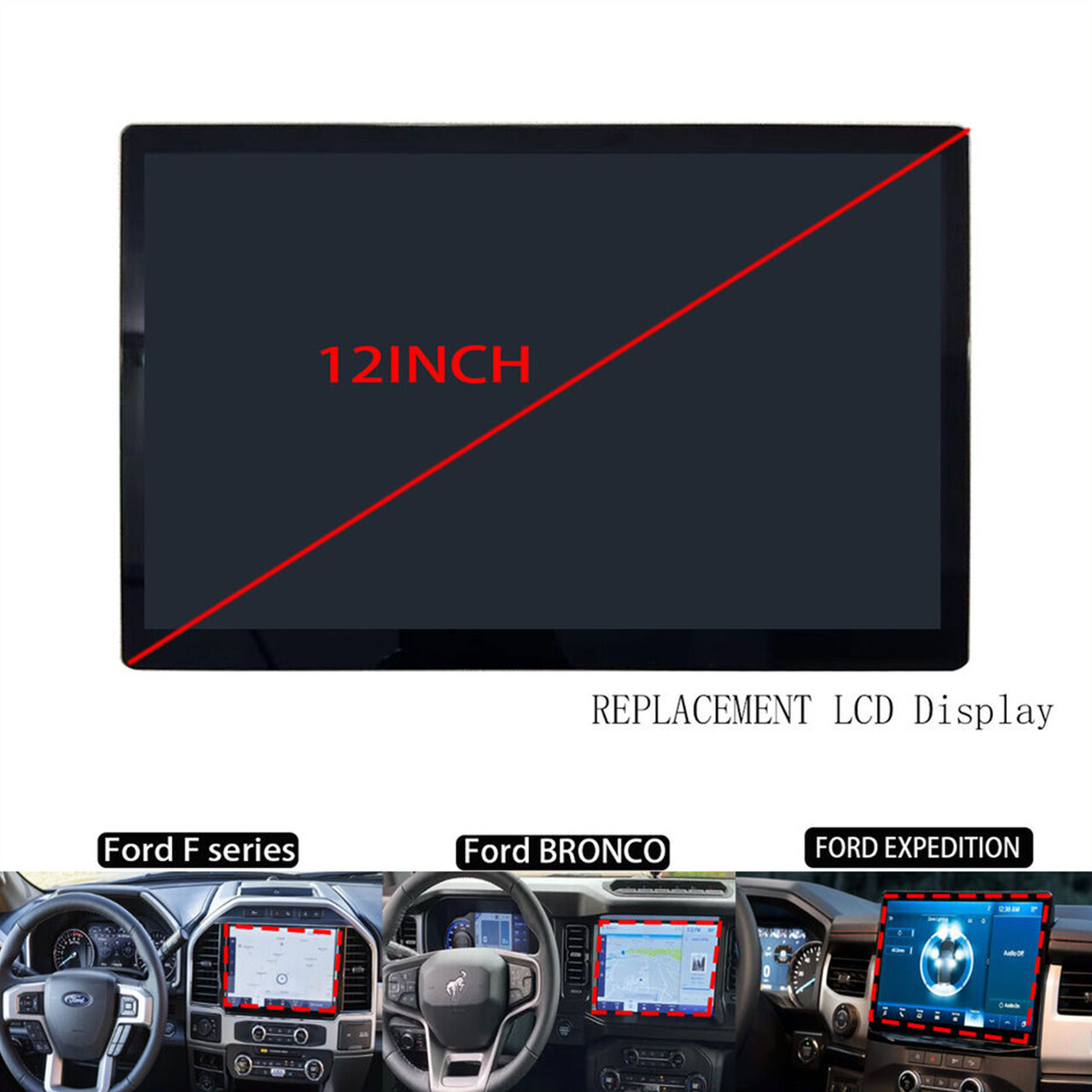 2021-2024 FORD F150 F-150 F250 12 Inch Display Screen Radio Navigation SYNC 4 ML3T-18B955-AF Generic