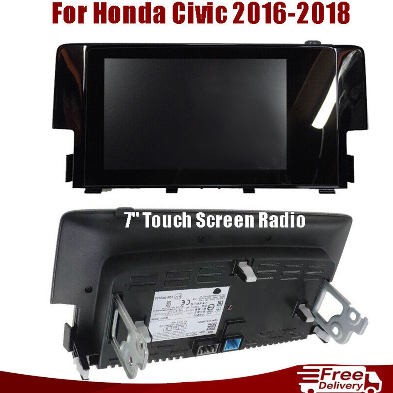 2016-2018 Honda Civic 7" Navigation Display Touch Screen Radio 39710-TBA-A11 Generic