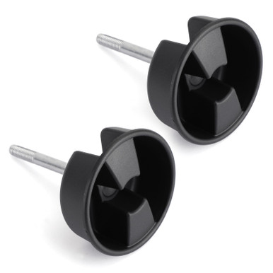 Pair Of Black Hardtop Freedom Top Mounting Knob Screws – For 2007-2019 Wrangler JK 2/4 Door, CDLS-JK-07-18
