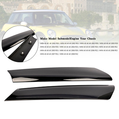 Listello Parabrezza Per Mini Cooper R50 R52 R53 - Ricambio Originale 51137128157/51137128158, Nero Lucido - Foto 5