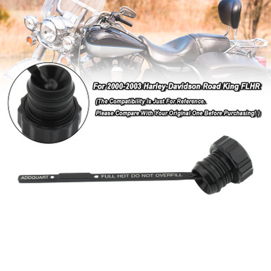 Wyatt Gatling Oil Tank Dipstick Cap Assembly – Black – Fits Harley Davidson – 71649B